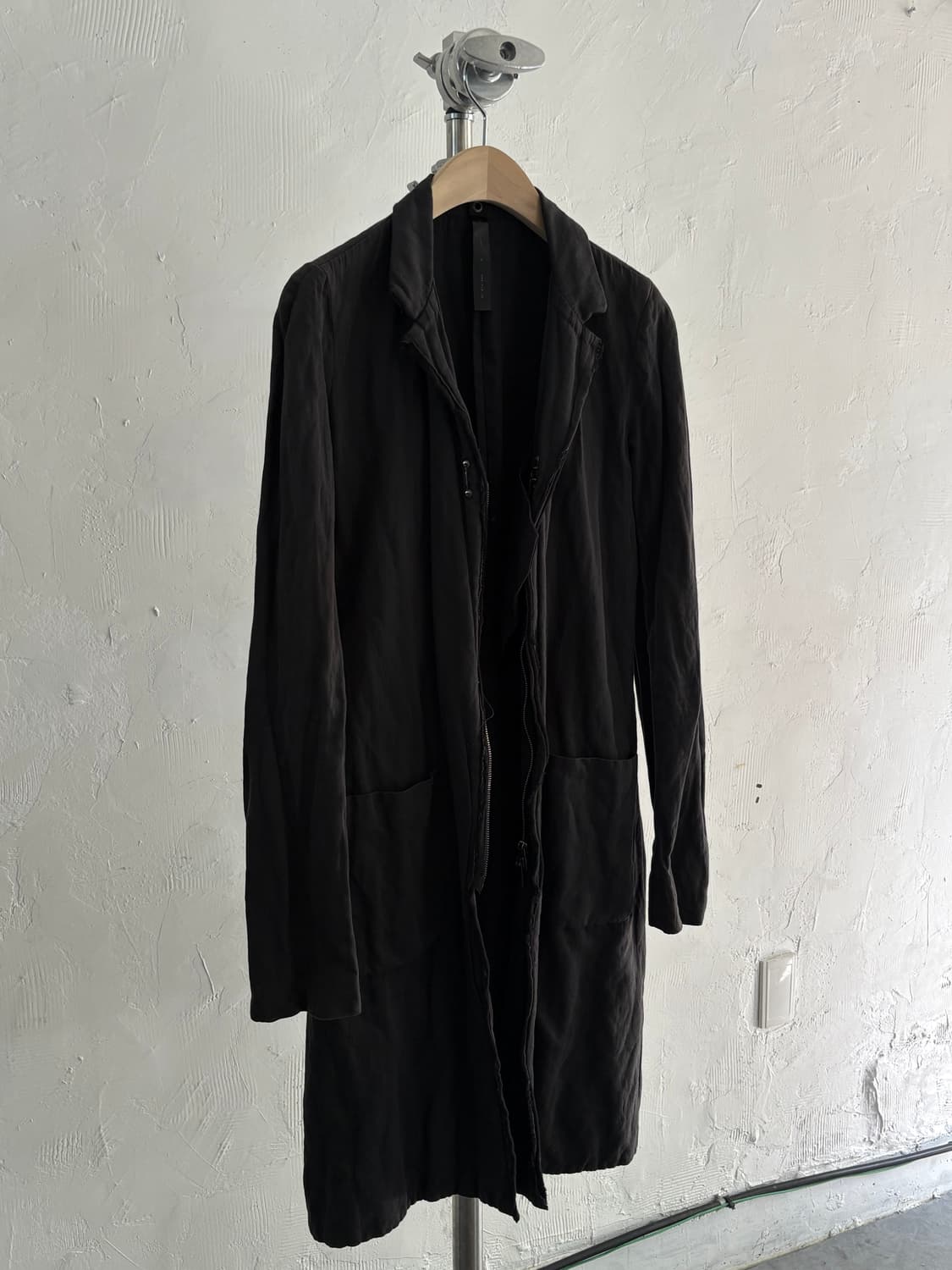 wjk 다크블랙 체스트 코트 상품이미지6