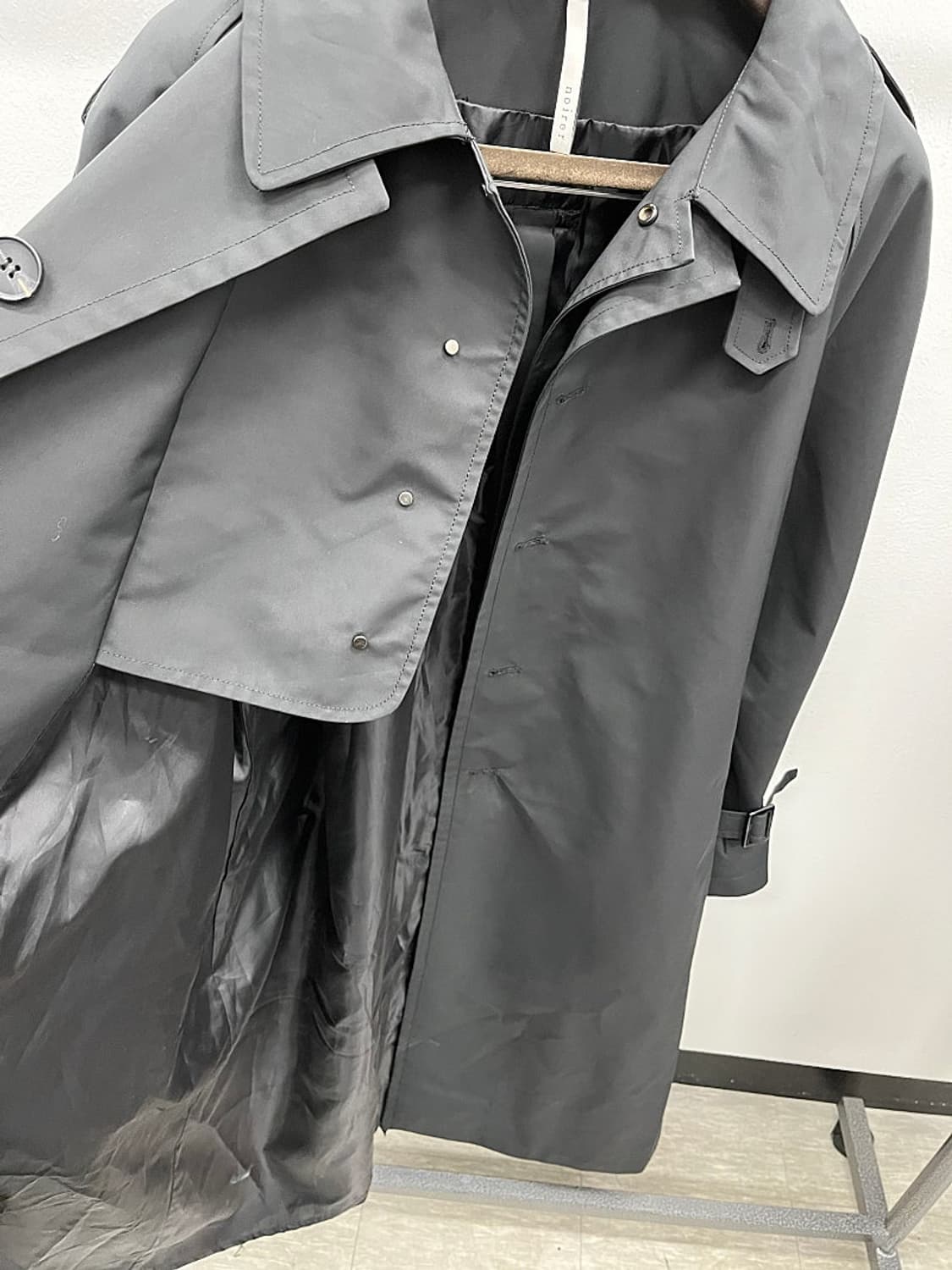 105) 노이어 신서틱 레이어드 트렌치코트  상품이미지5