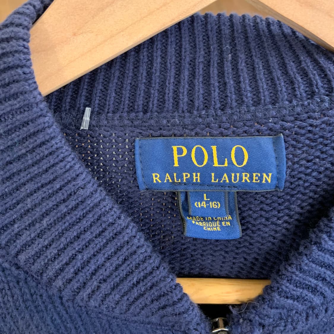 폴로 랄프로렌 패치 니트 집업 상품이미지6