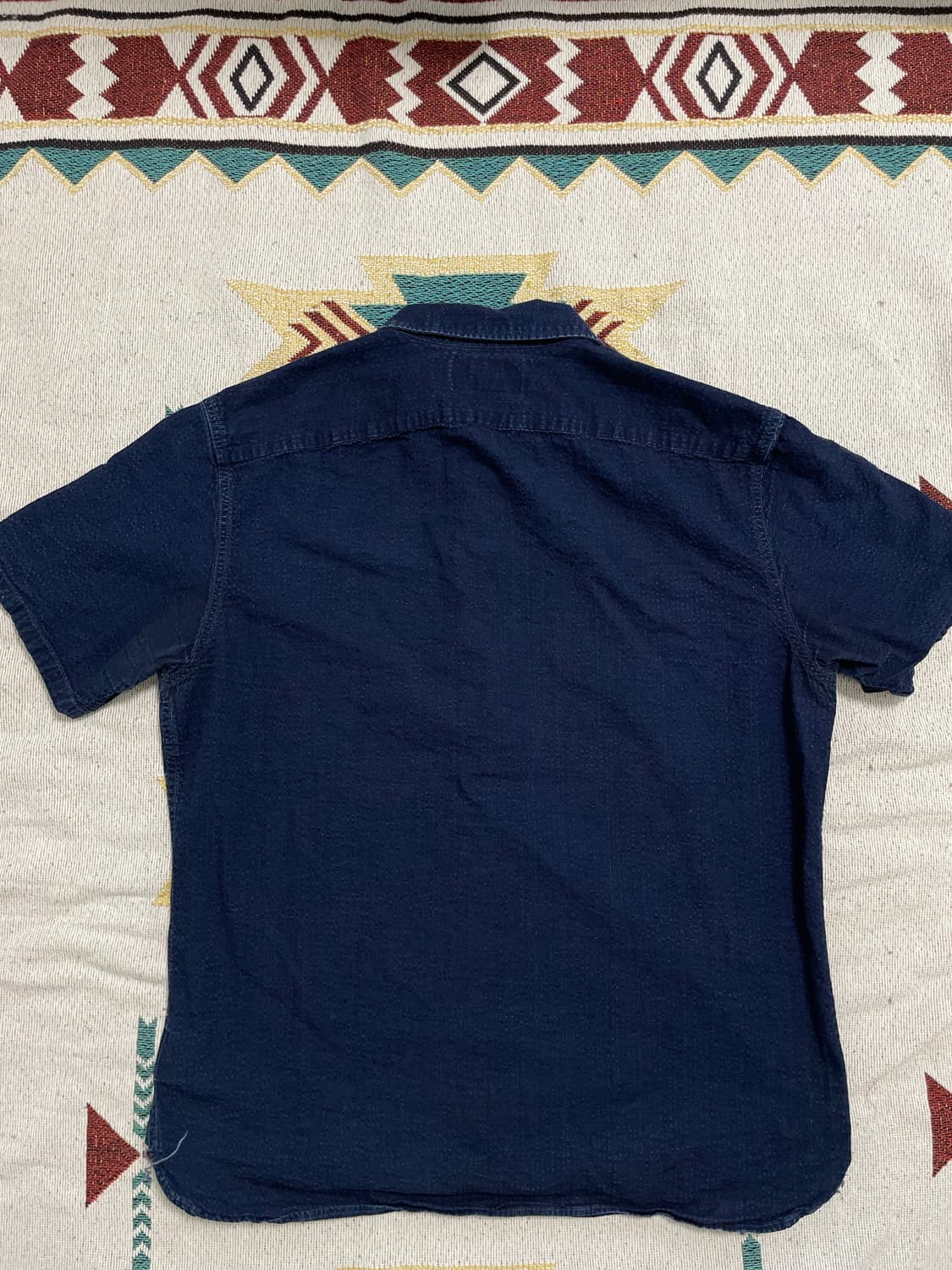 RRL 인디고 반팔 캠프셔츠(M) 상품이미지5