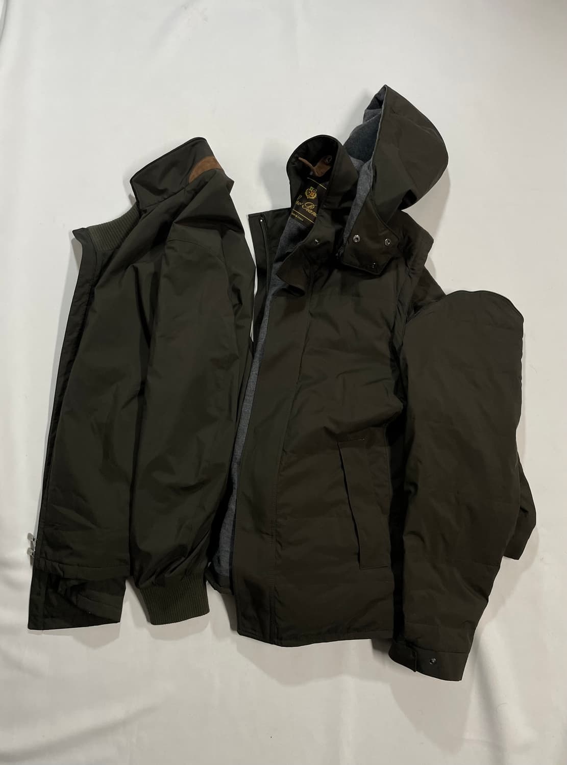 로로피아나 스톰시스템 디태처블 구스다운 패딩 블루종 세트 상품이미지1