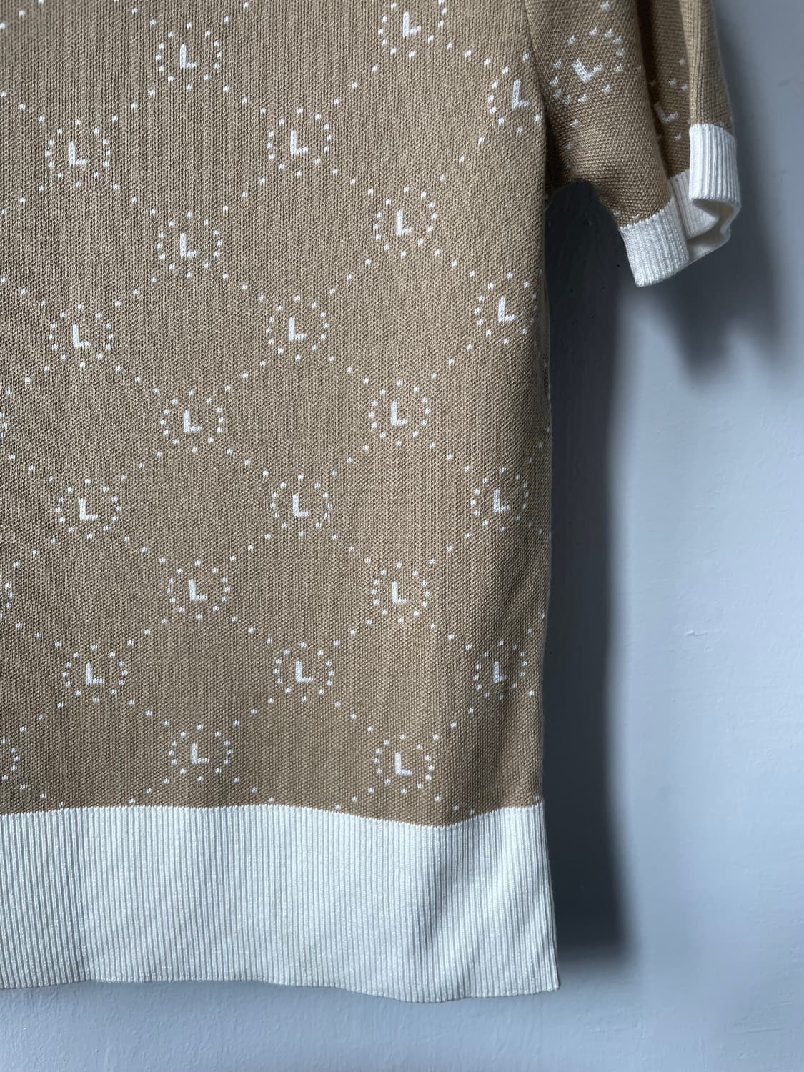 라벨아카이브 L-logo Jacquard knit 새상품 상품이미지4