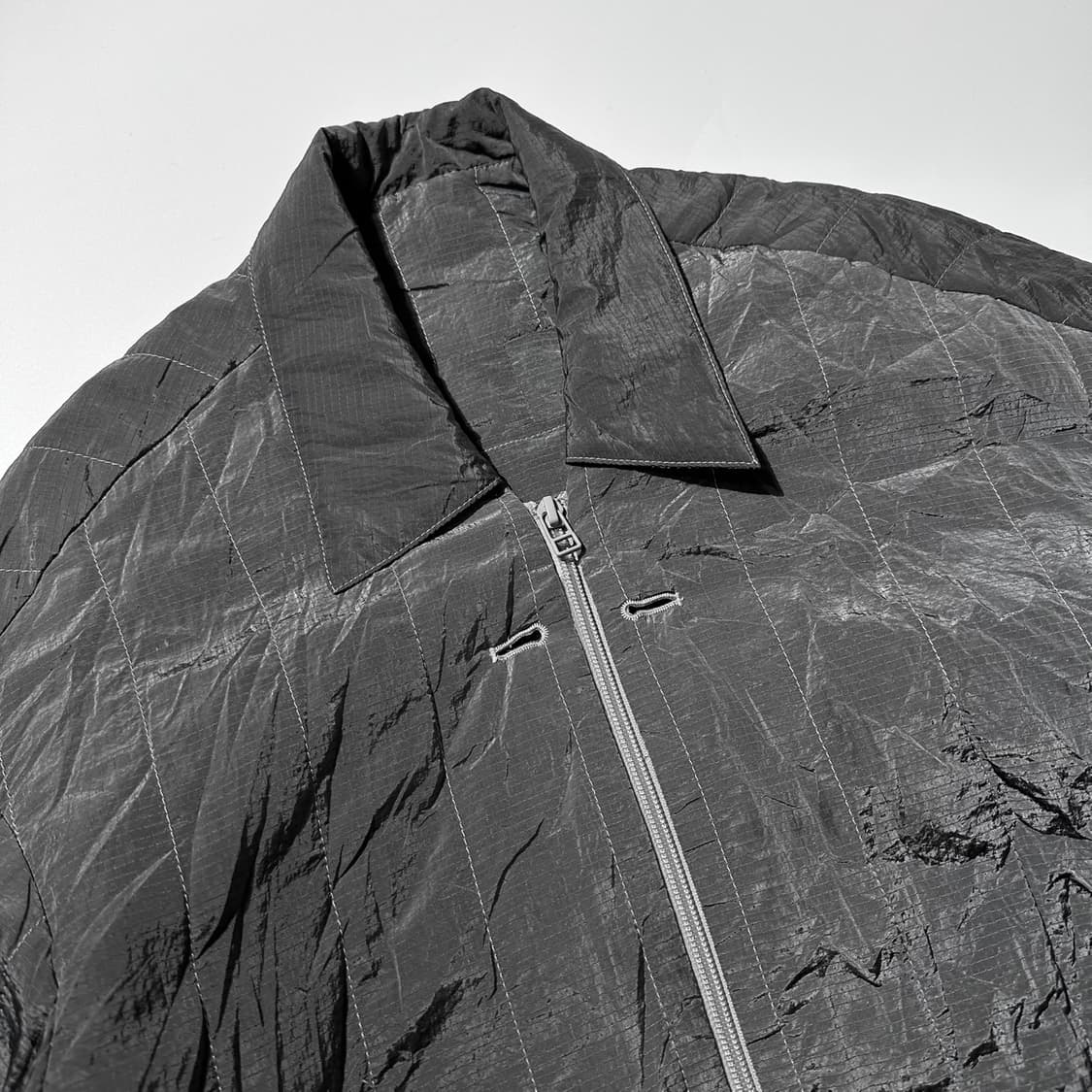 폴리테루 투웨이 퀼팅 집업 자켓 상품이미지4