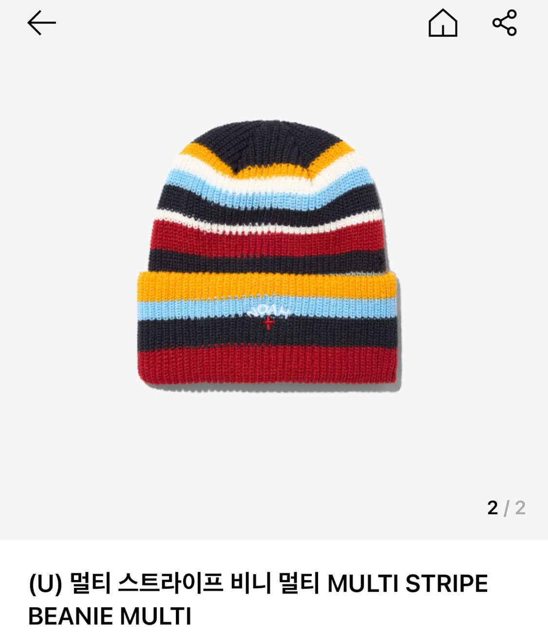 노아 멀티 스트라이프 비니 상품이미지1