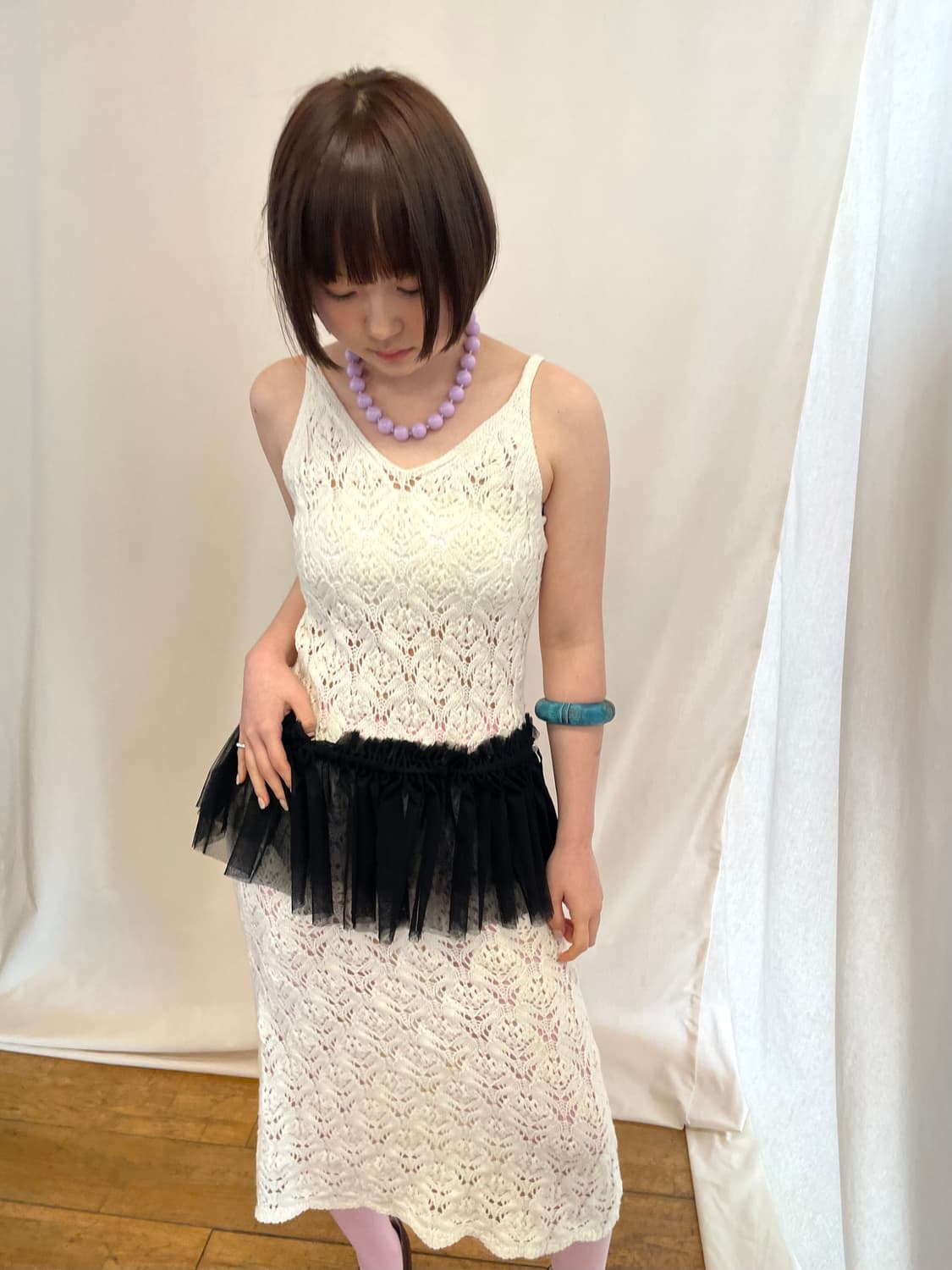 crochet knit dress 상품이미지2