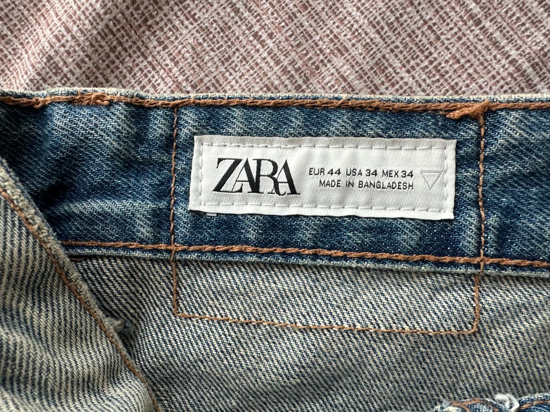 자라 버뮤다 데님팬츠 미디움 블루 34 상품이미지3
