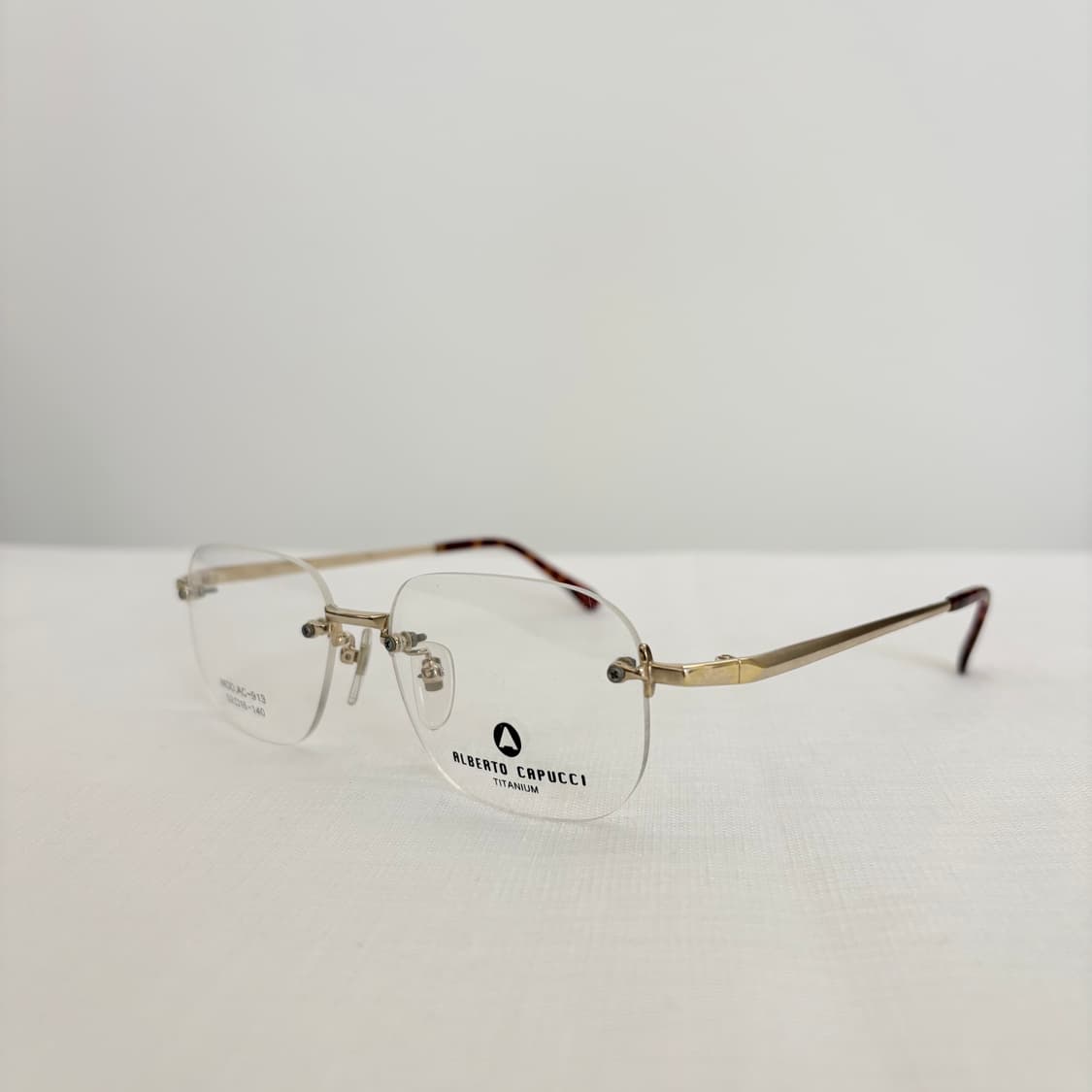ALBERTO CAPUCCI 골드 사각 빈티지 무테 상품이미지2