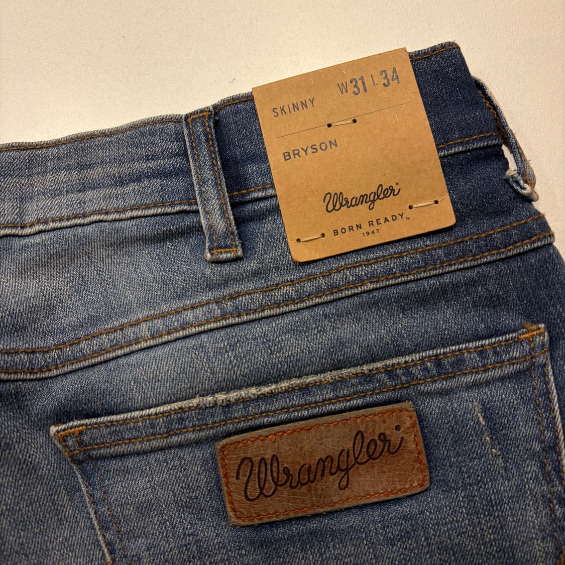 [31x34] 랭글러 브라이슨 스키니 데님 팬츠 청바지 D182 상품이미지4