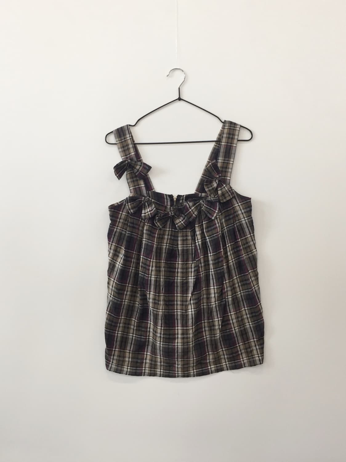 JILLSTUART Plaid Ribbon Strap Cami Top 상품이미지4