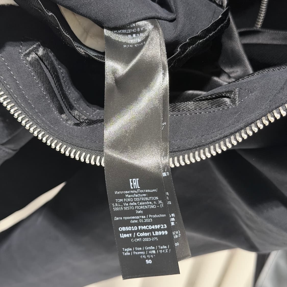 ( A+ / 50 ) / 톰포드 코튼 트윌 트러커 봄버 자켓 상품이미지6