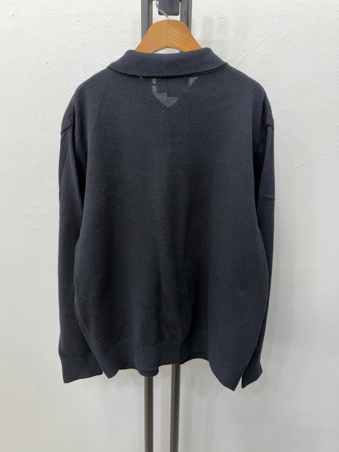 정품) 디스이즈네버댓 아가일 가디건 블랙 M 상품이미지5