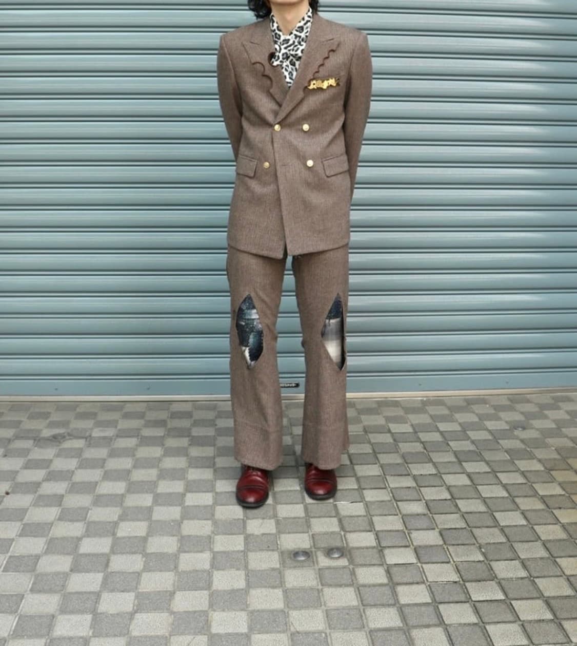 [판매] MASU Leopard Scarf White 상품이미지2