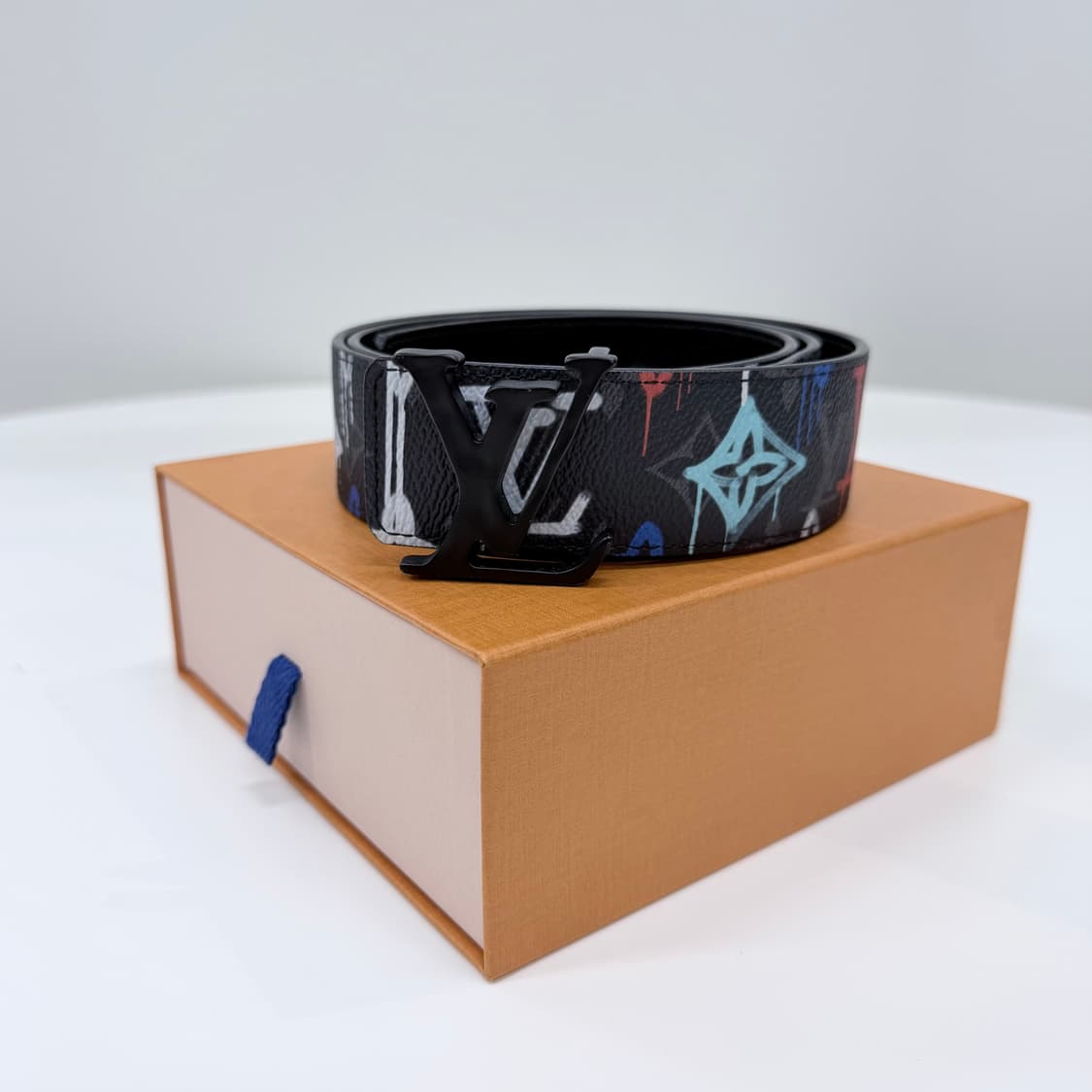 [S급/40mm] 루이비통 멀티컬러 LV 리버서블 양면 벨트 한정판 상품이미지1