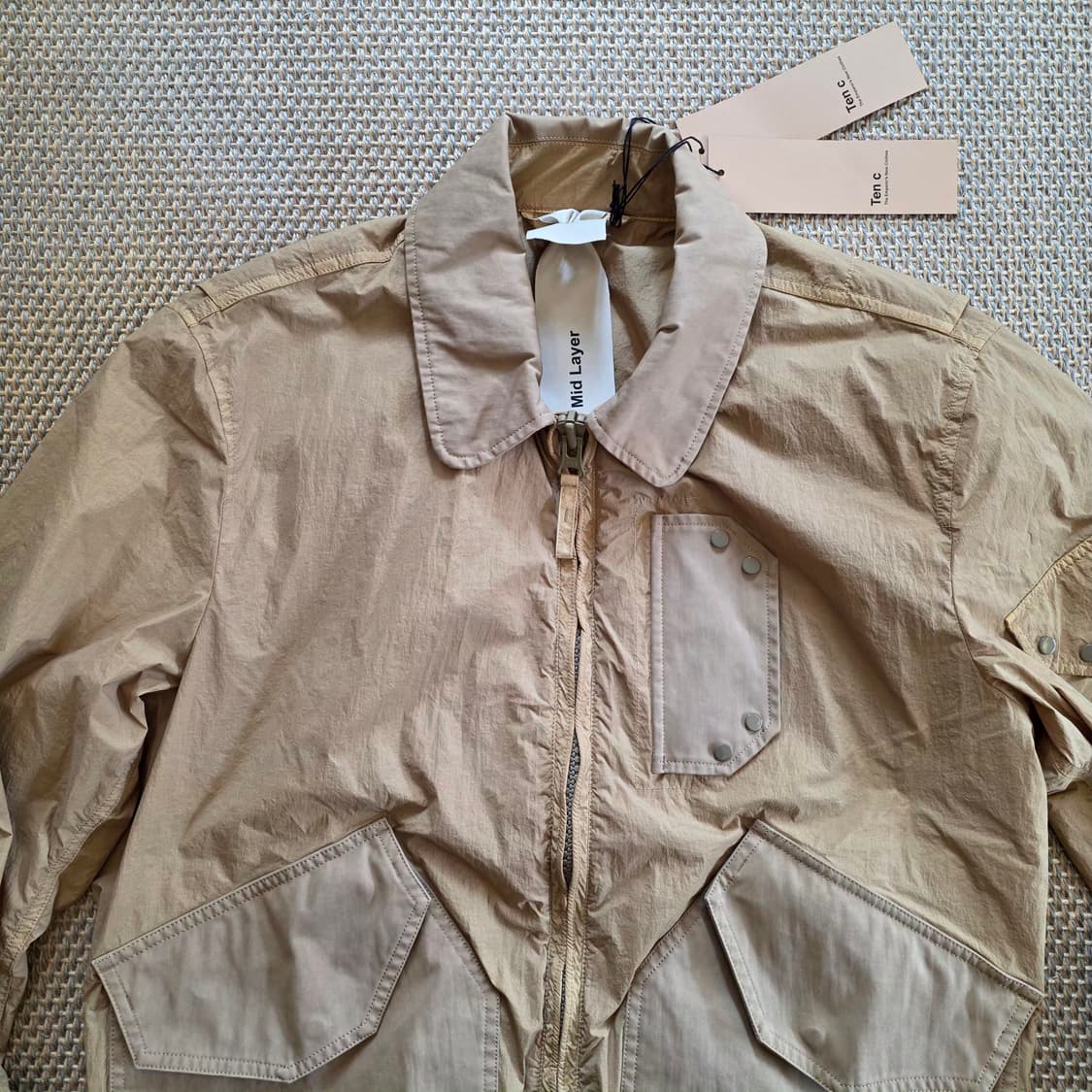Ten C 최상급 유틸리터리언 사막 블루종 버머 항공 자켓 상품이미지5