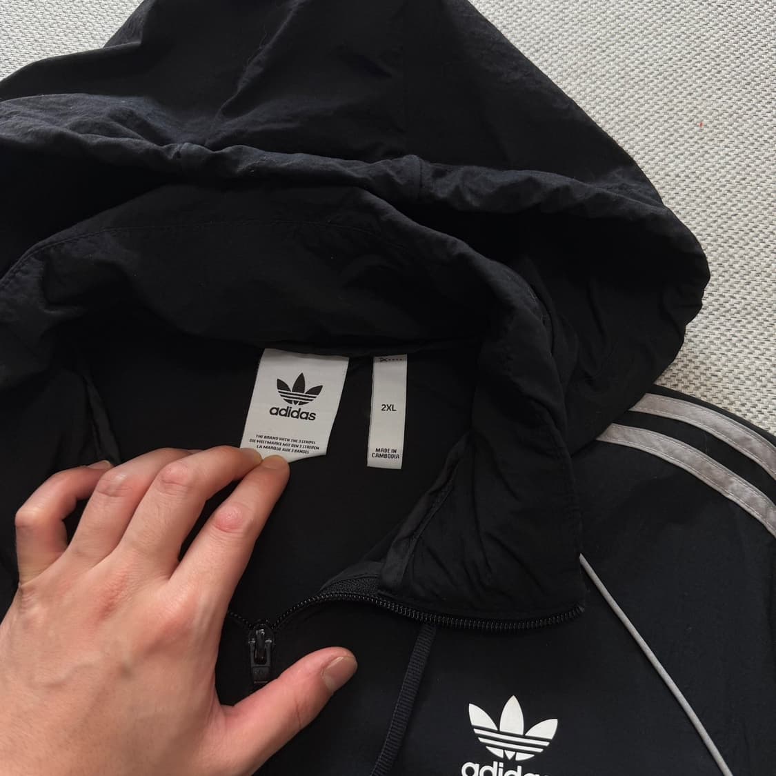 아디다스 오리지널 로고 바람막이 상품이미지2