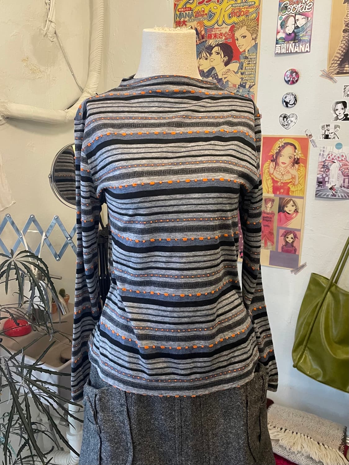 스트라이프 보트넥 티셔츠 [무배] 상품이미지1