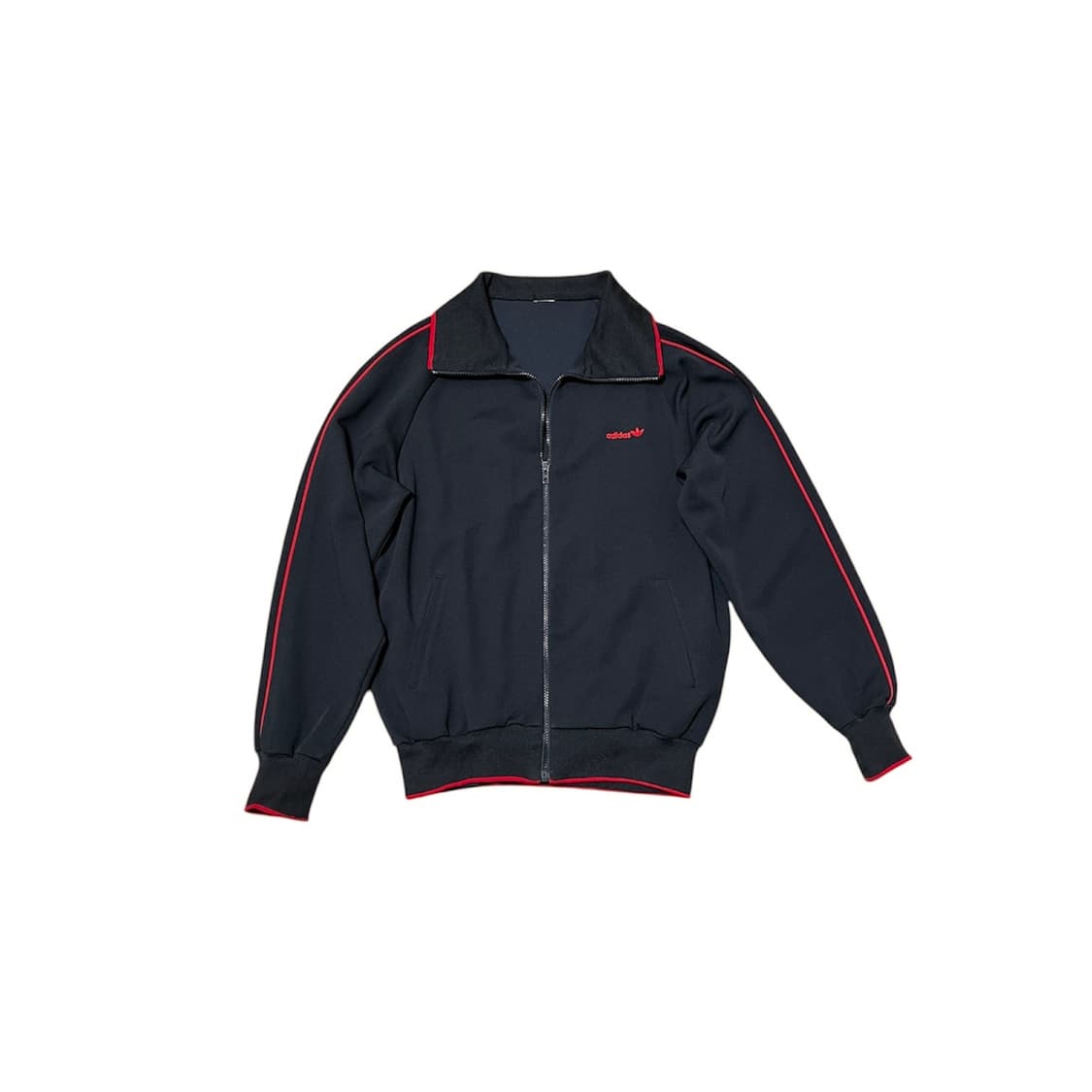 80s 아디다스x데상트 블랙 레드 져지 상품이미지1