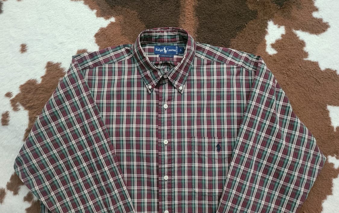 폴로 랄프로렌 남성용 체크 남방(L/XL) 상품이미지4