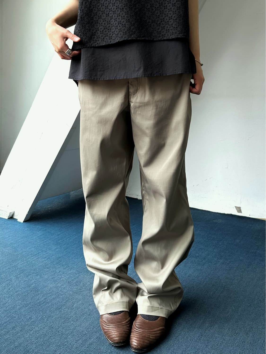 Mild poly stretched utility pants 상품이미지4