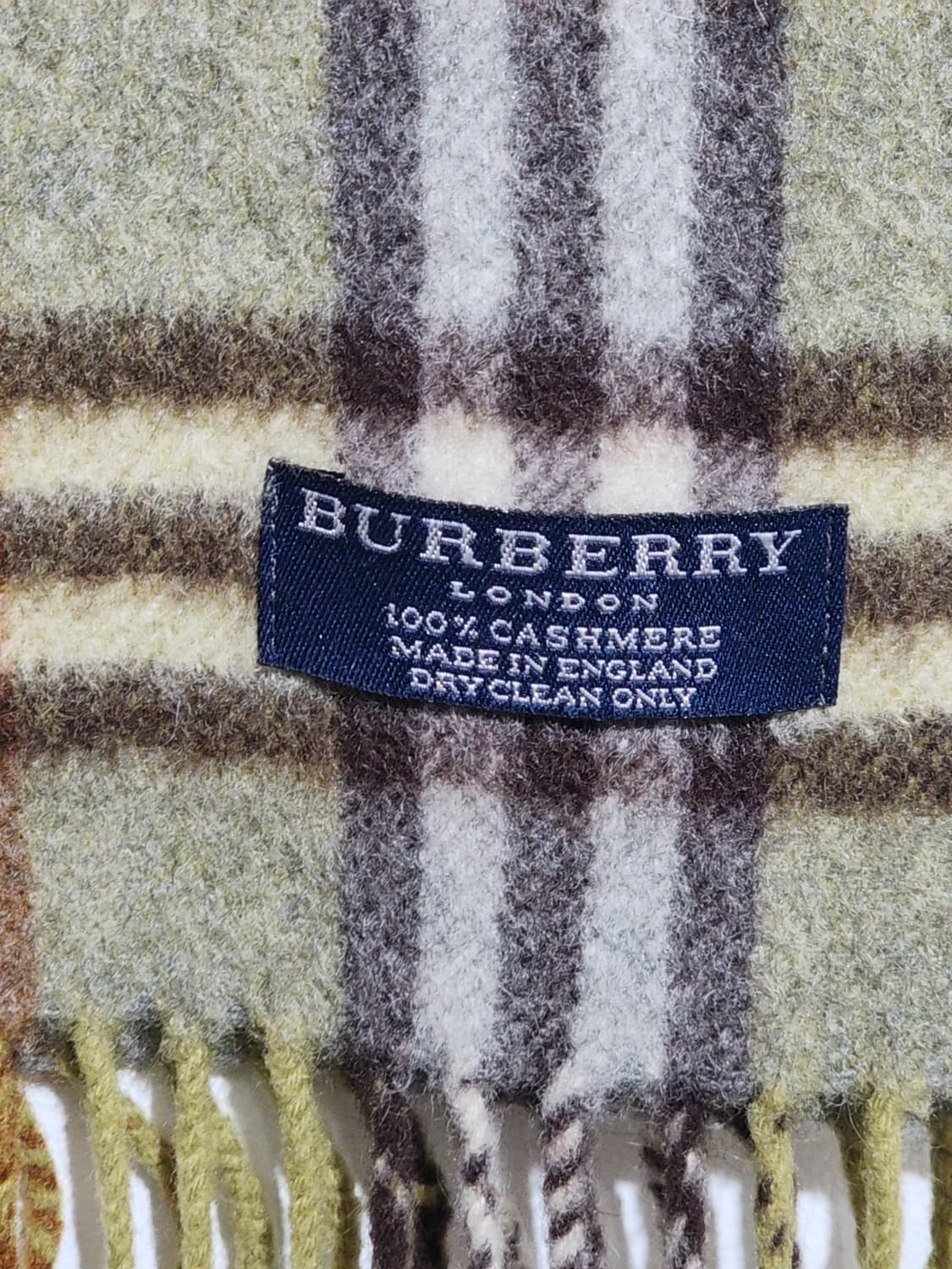 (정품) 버버리 캐시미어 목도리 체크 머플러 영국판  상품이미지4