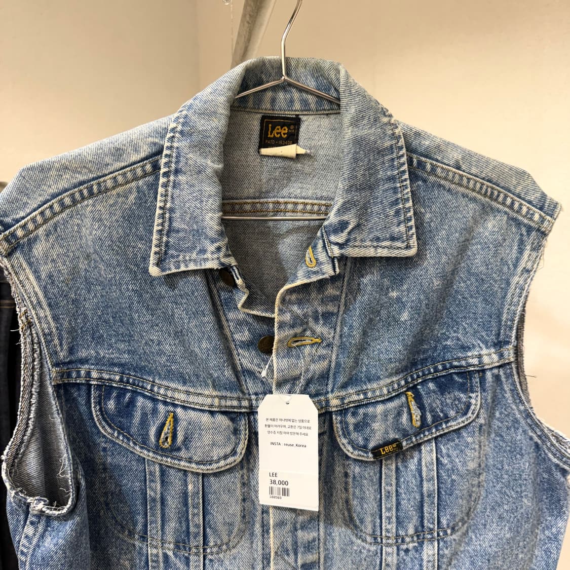 LEE 데님 조끼 베스트 상품이미지2
