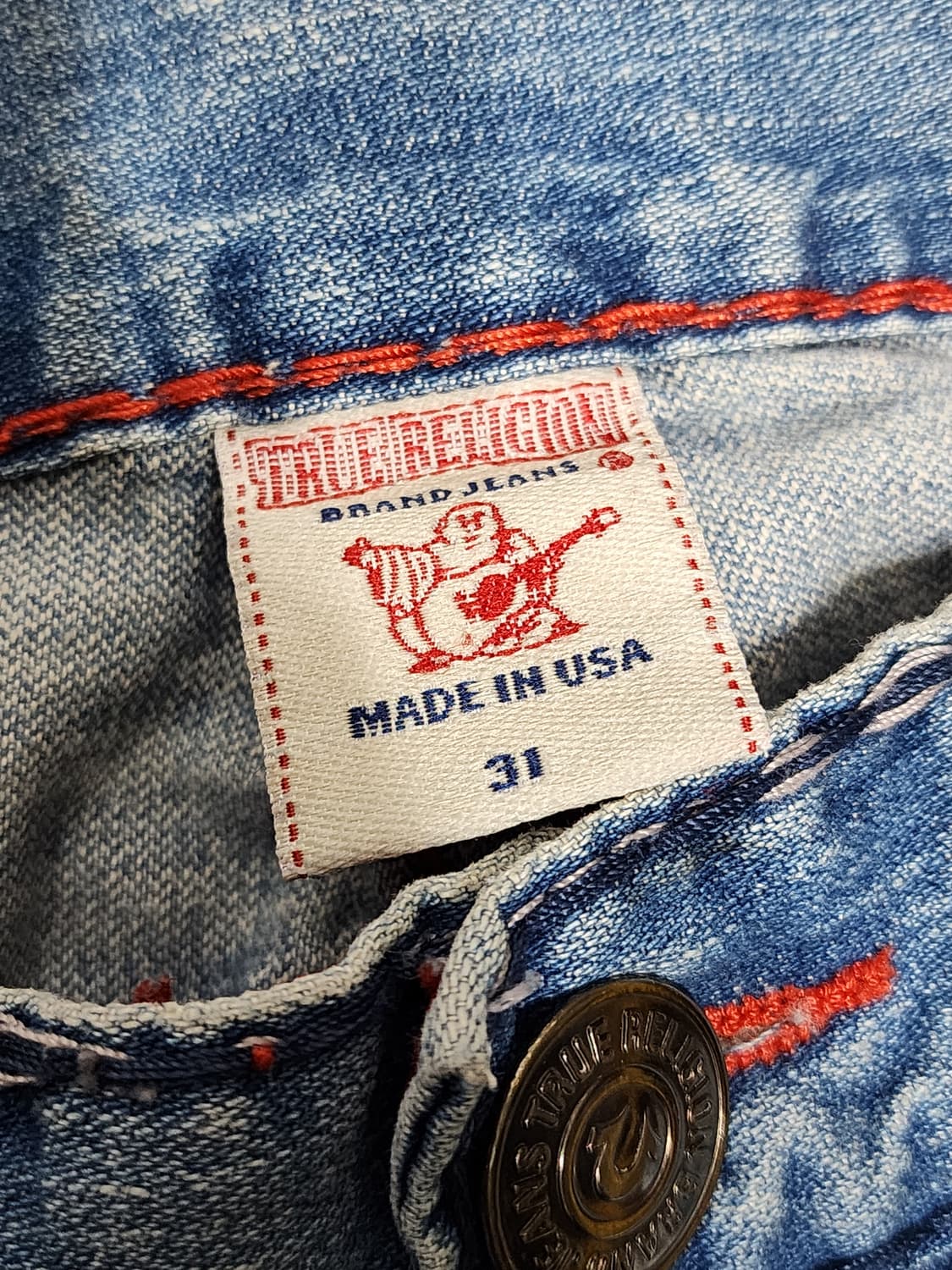 트루릴리젼 RICKY SUPERT 리키 슈퍼티 워싱 데님팬츠 청바지 31 상품이미지10