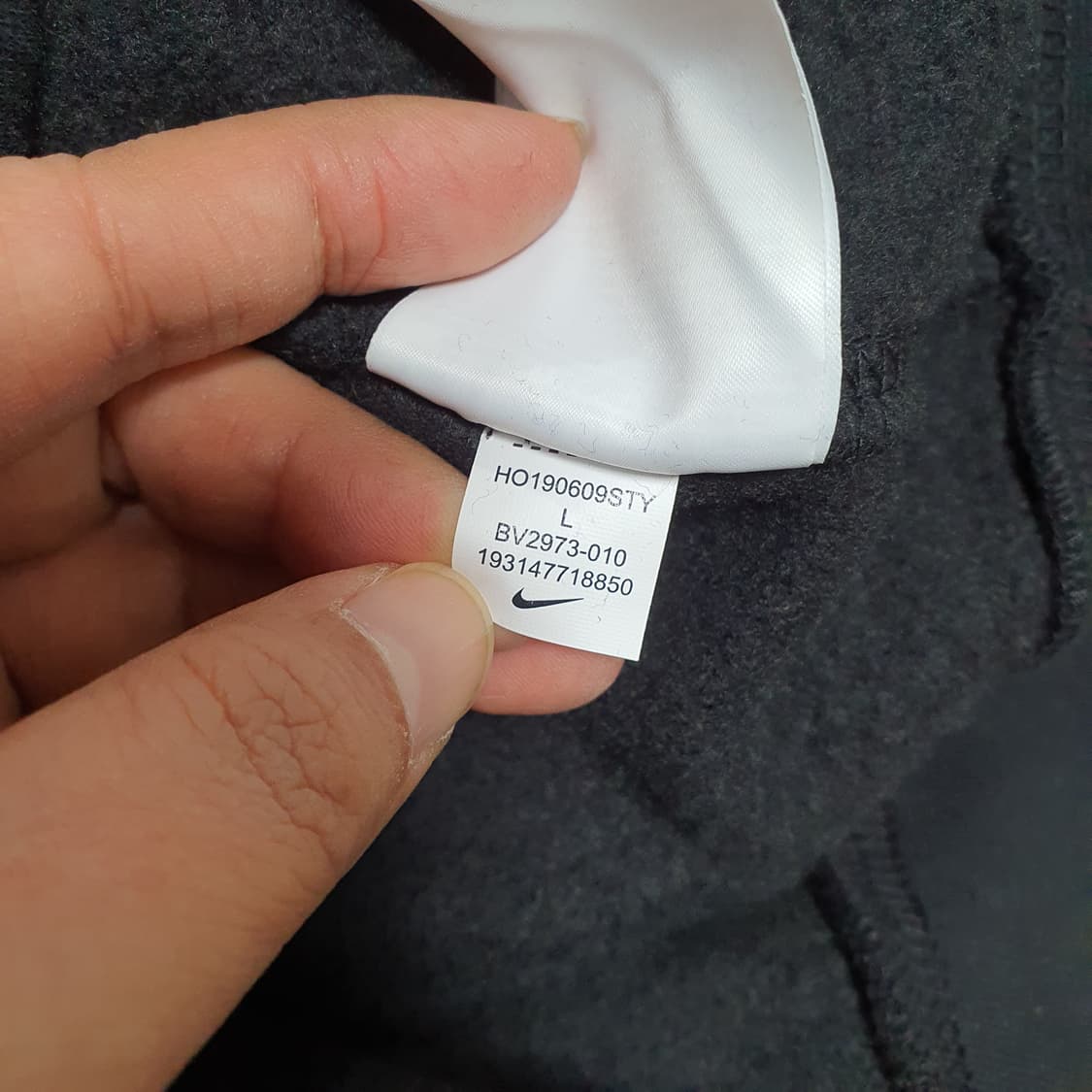 ✨ (바배) 나이키 빅로고 블랙 후드티  상품이미지4