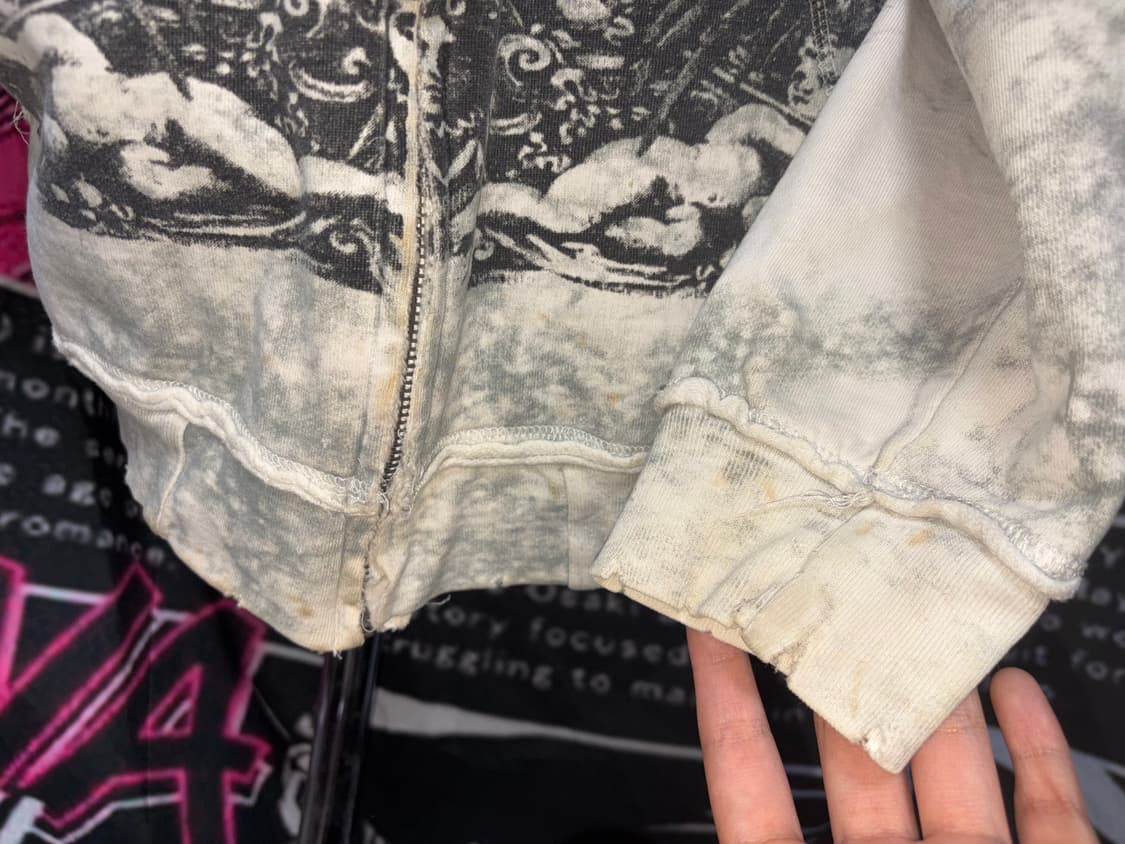 일본 빈티지 펑크 고딕 후드집업 상품이미지4