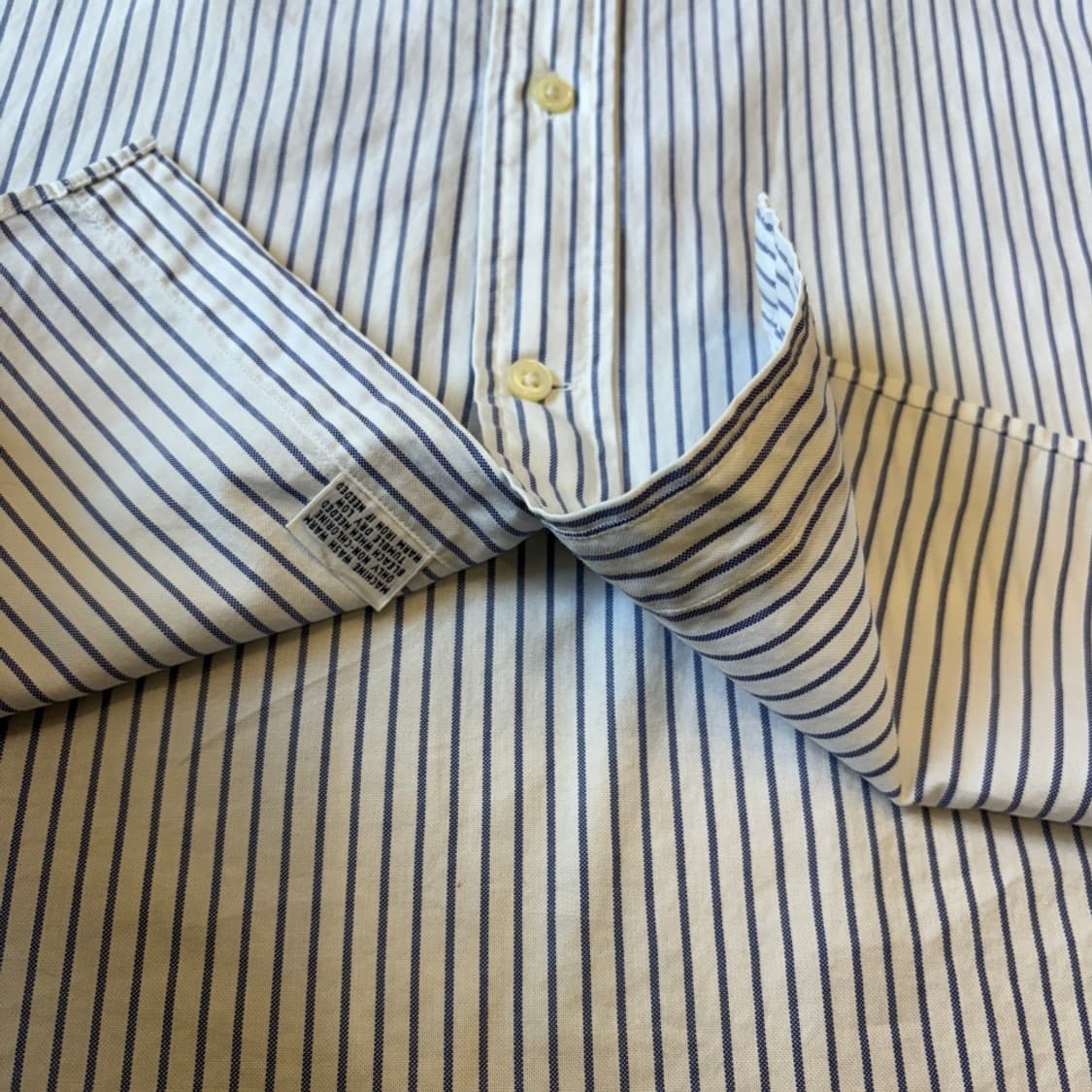 폴로 스카이블루 스트라이프 멀티 로고 셔츠 상품이미지6