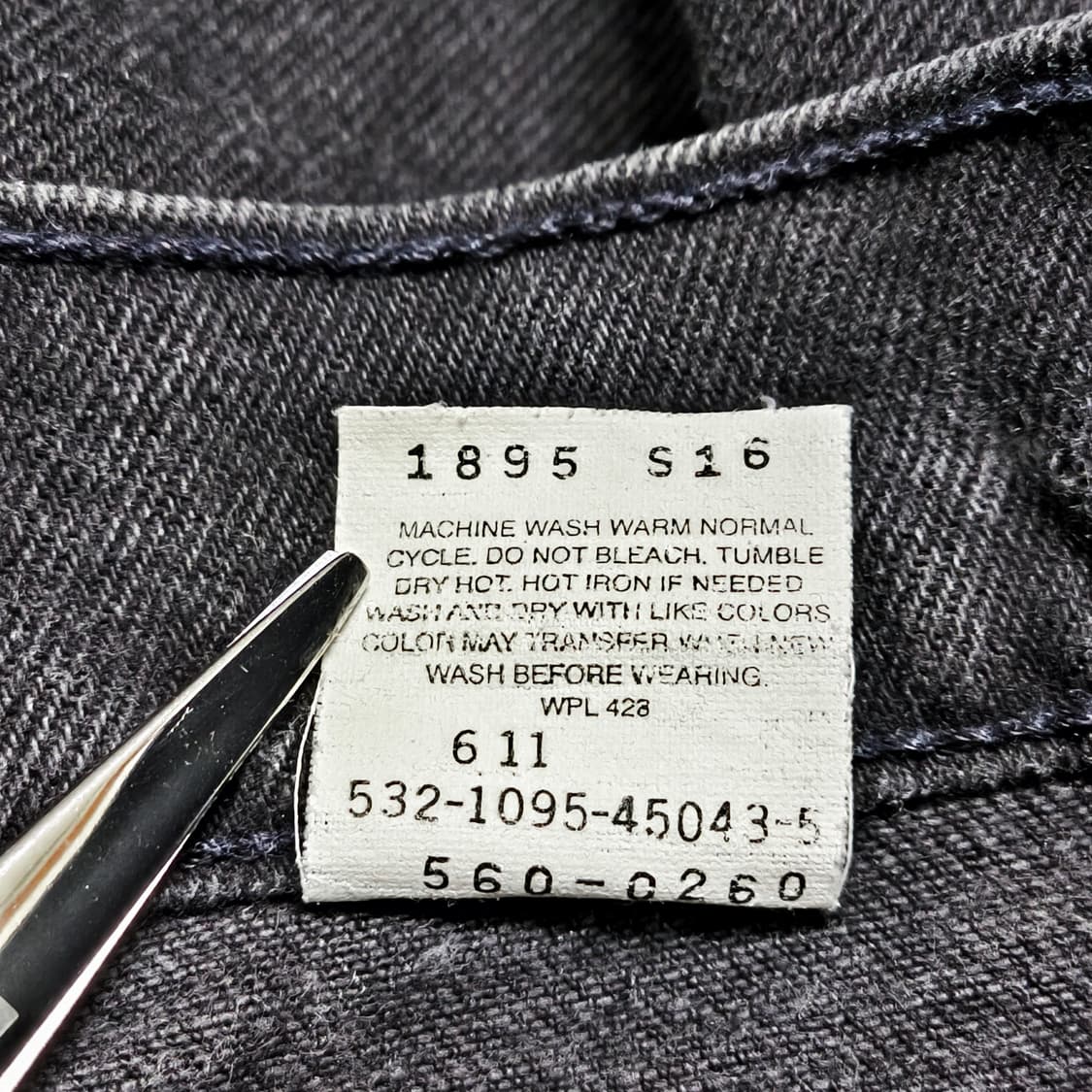 [36, Made in USA] 90s 리바이스 560 블랙진 상품이미지8