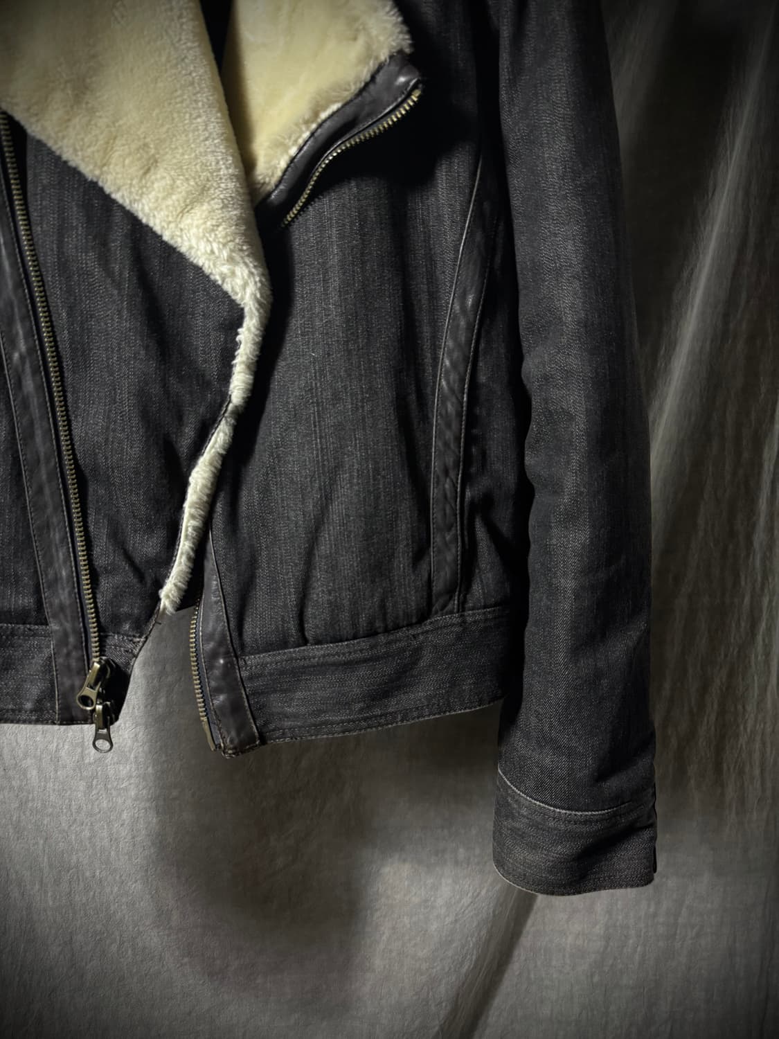 Armani Exchange Shearling Denim Moostang 상품이미지4