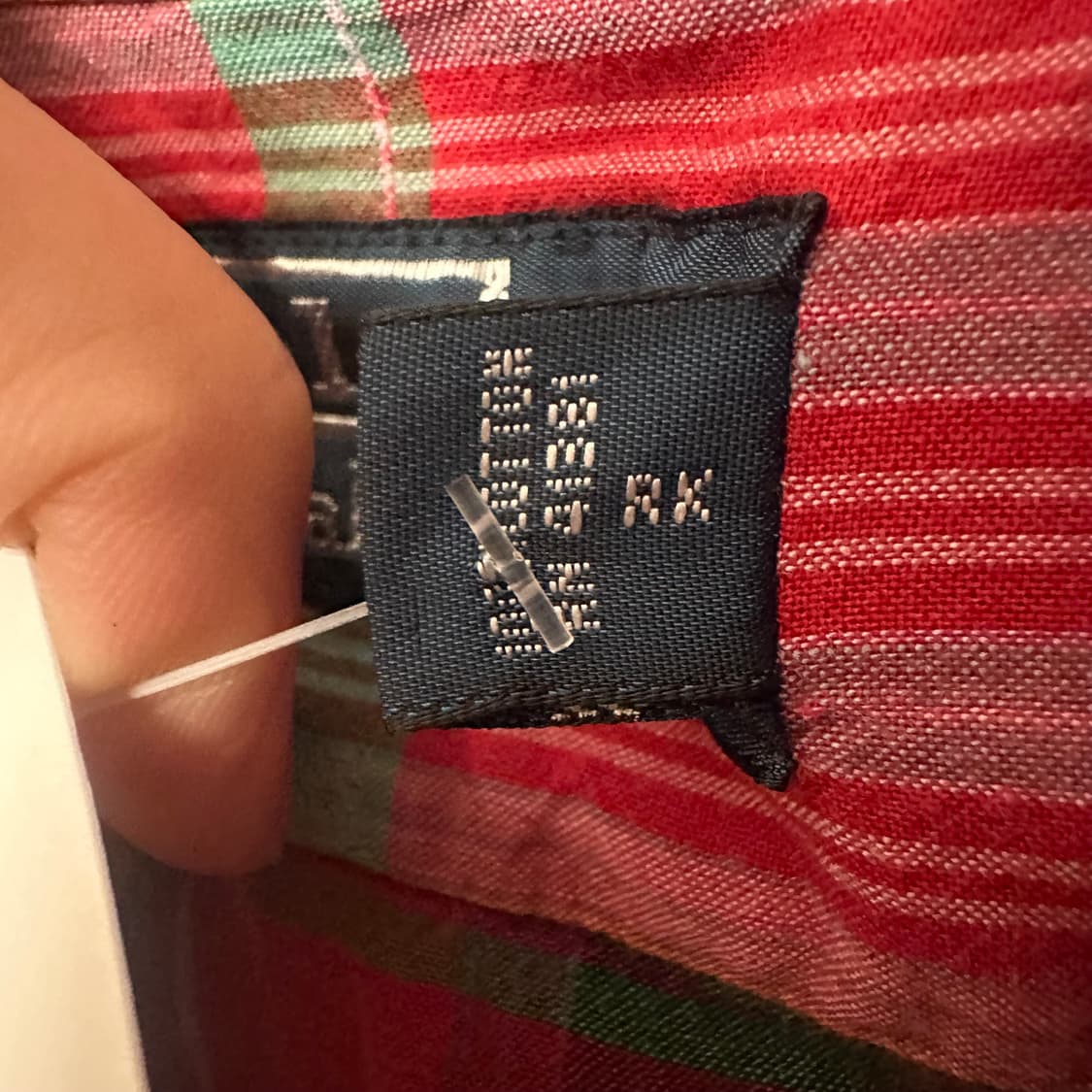 90‘s 폴로 마드라스 체크 반팔셔츠 상품이미지3