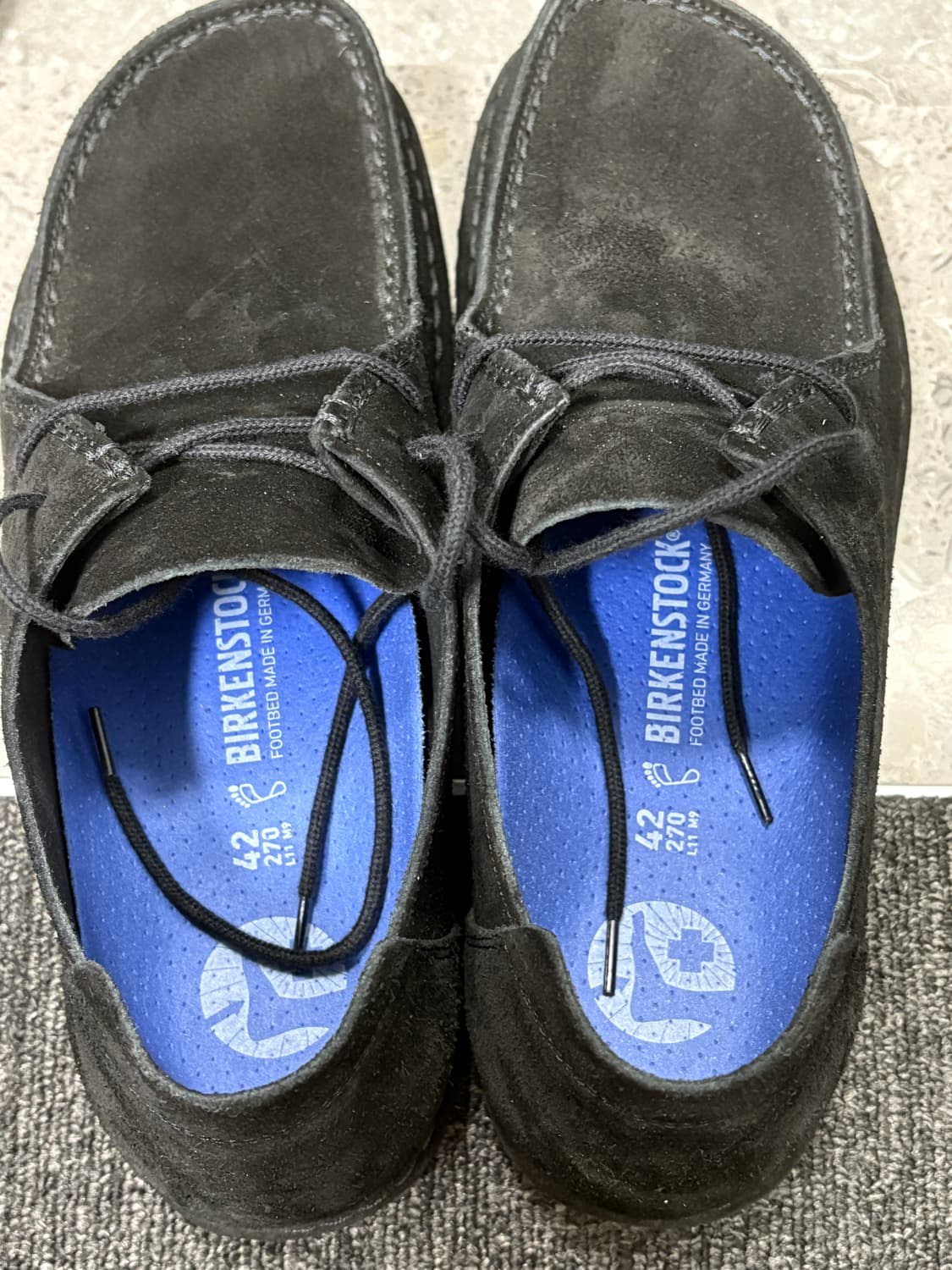 버켄스탁 우티 레이스 블랙 스웨이드 270 상품이미지9