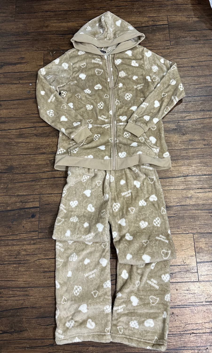 몽땅구름 하트 후리스 잠옷 세트 M~L 새제품 상품이미지1