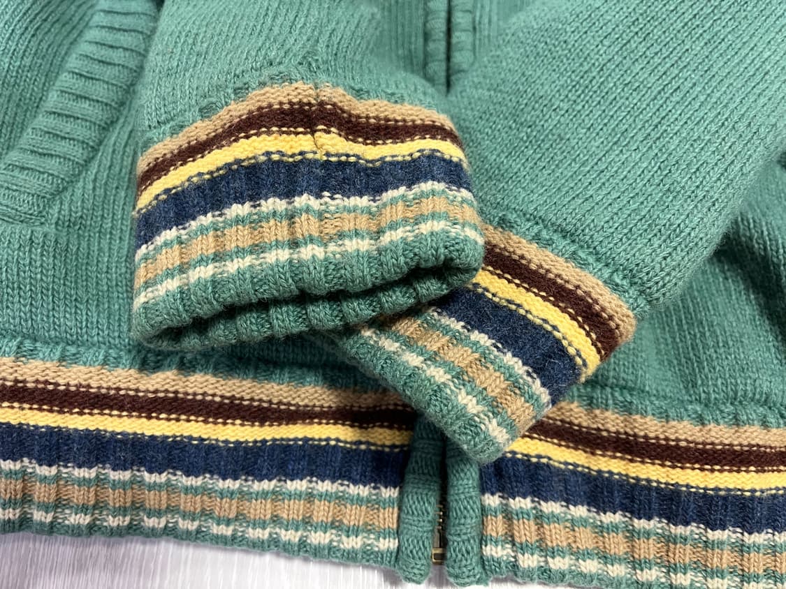 써스데이아일랜드 콤비 니트집업 M 상품이미지3