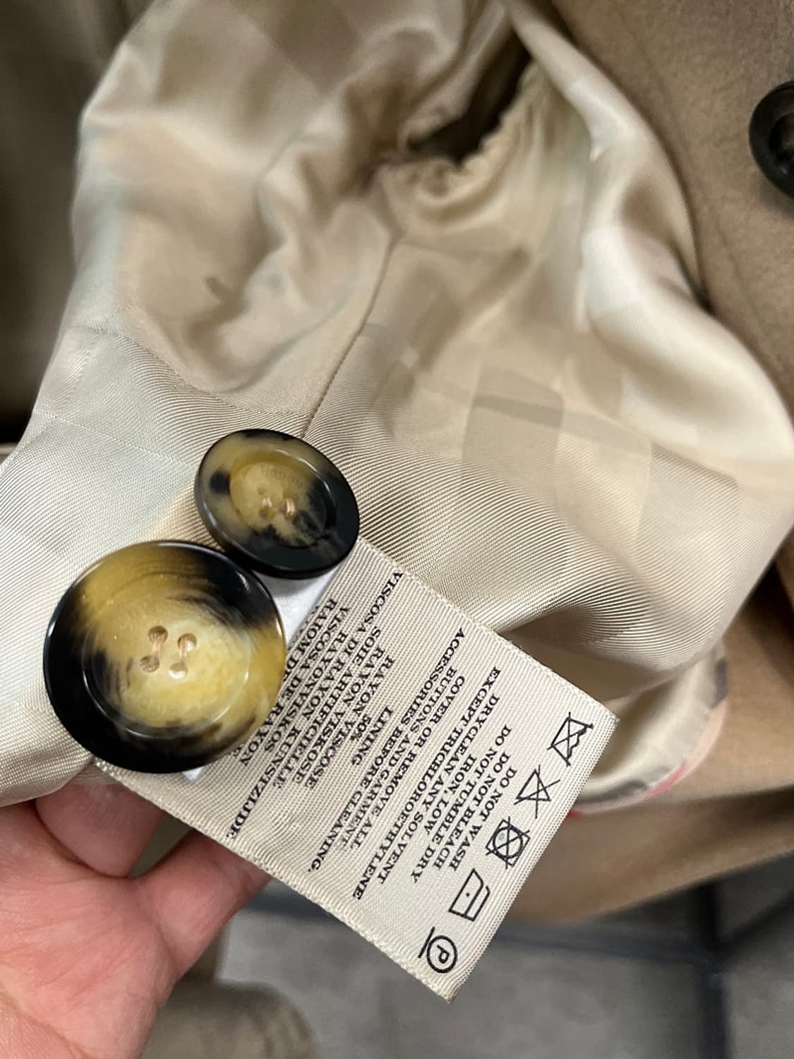 여) 버버리 카멜 캐시미어 코트 상품이미지9