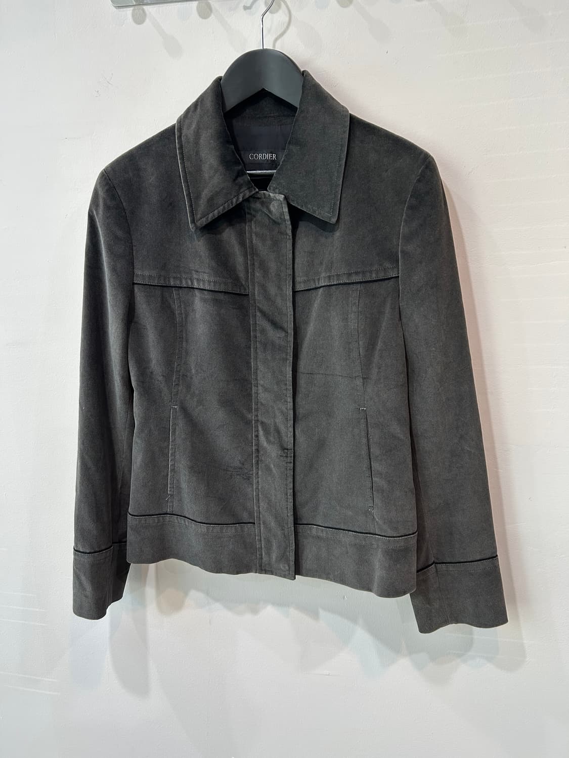 챠콜 벨벳 자켓 상품이미지4