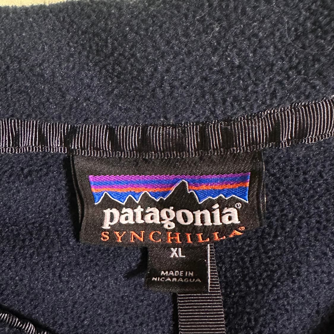10s 파타고니아 신칠라 스냅티 네이비 레드 XL 상품이미지6