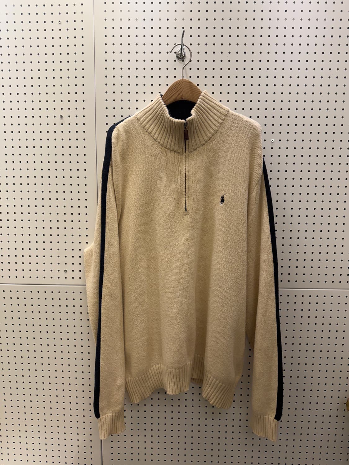 폴로 랄프로렌 베이지 하프집업 니트 U183 상품이미지2