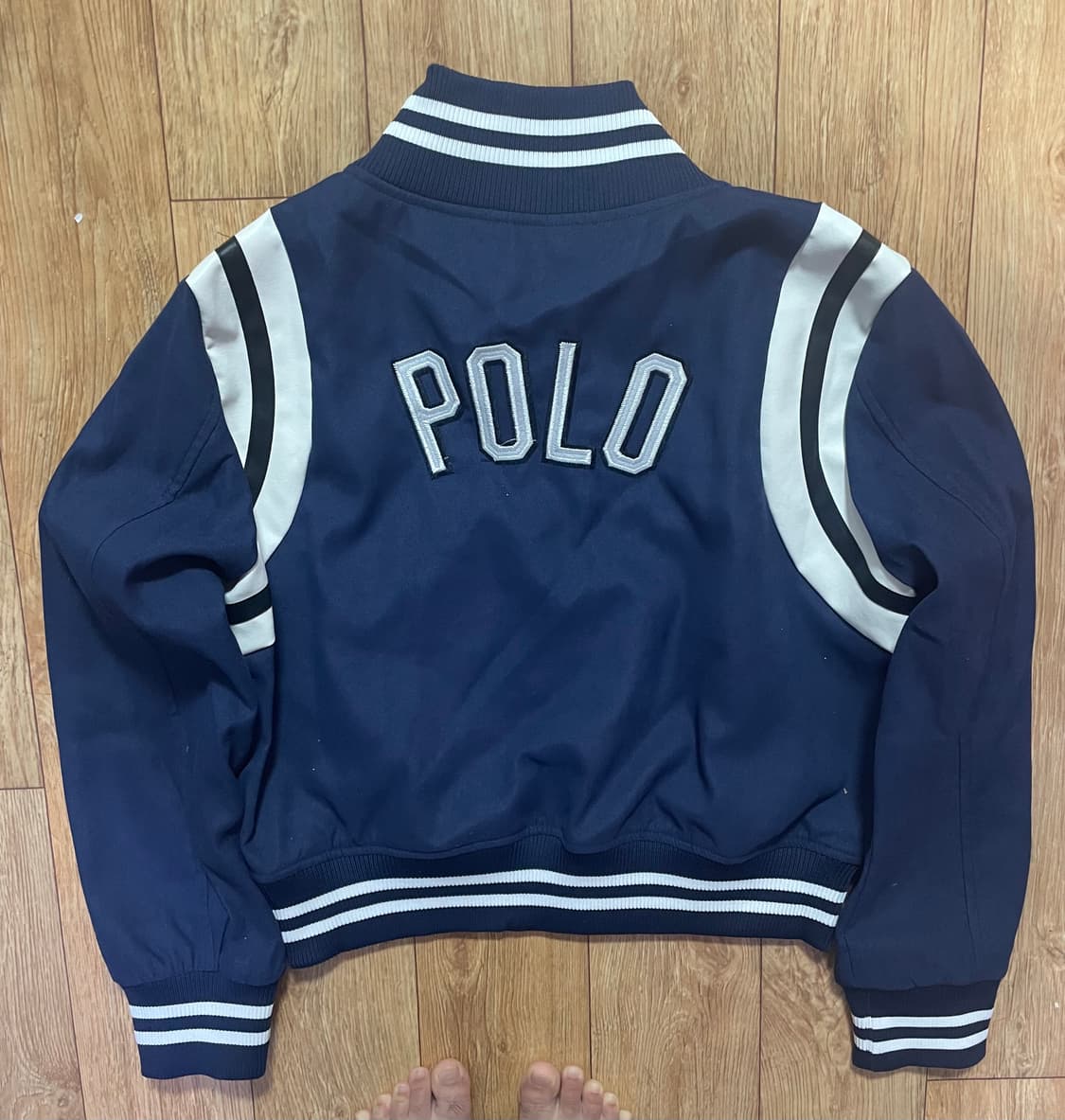 택달린 polo 폴로 랄프로렌 네이비 바시티 자켓 야구자켓 상품이미지4