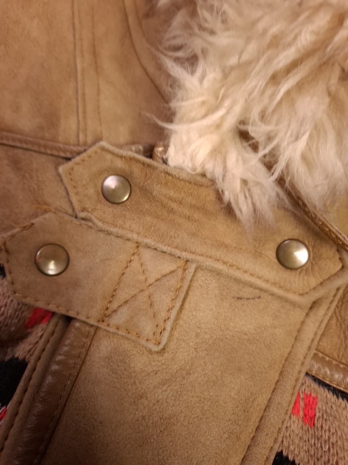 오리지날 90's 일본판 도그파이터 리얼 양털퍼 후드자켓 상품이미지3