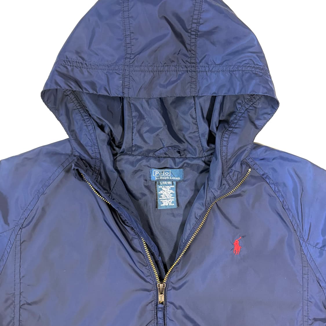 폴로 네이비 후드 바람막이 S 상품이미지5