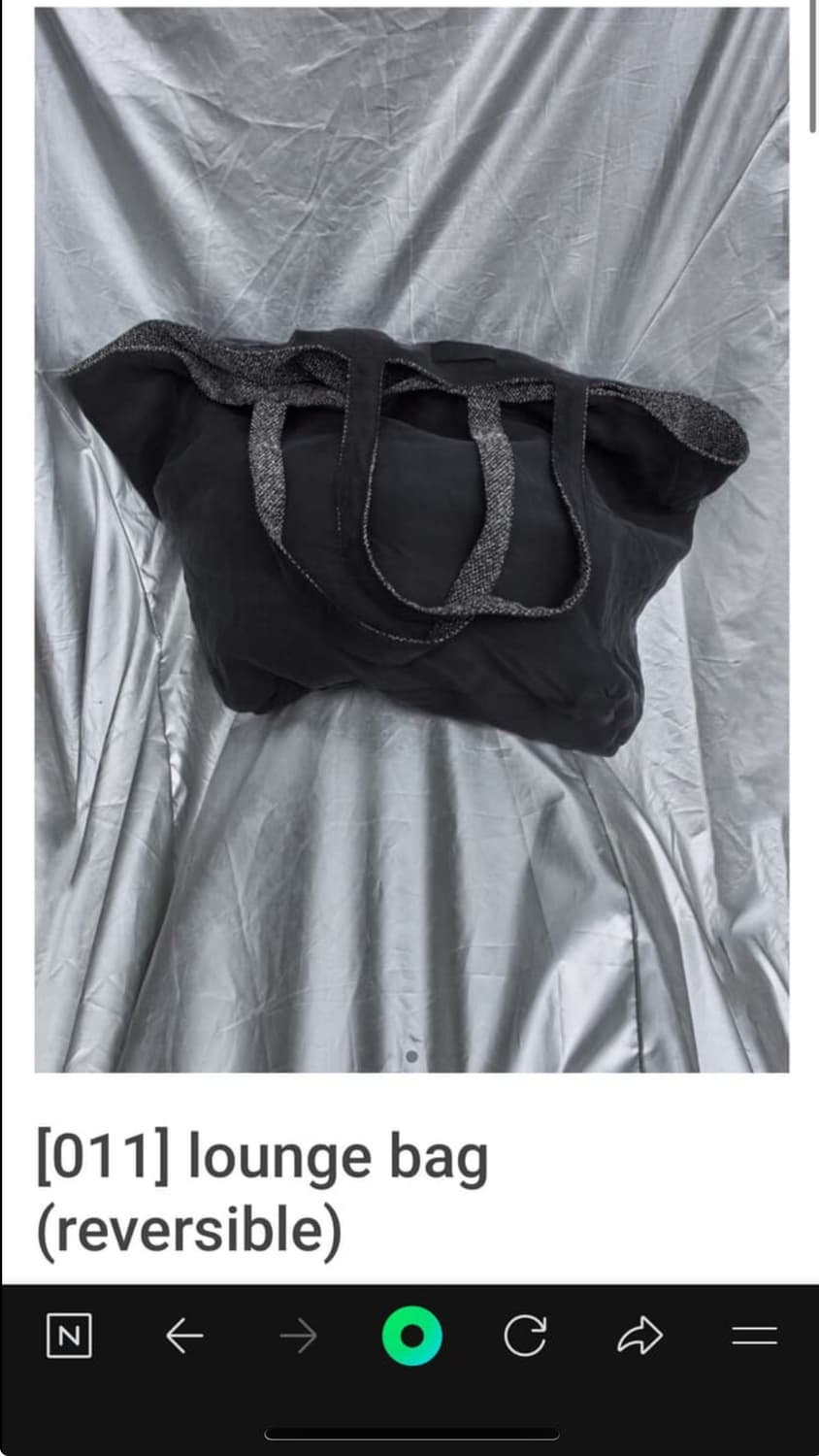 머듈 라운지백 블랙  상품이미지1