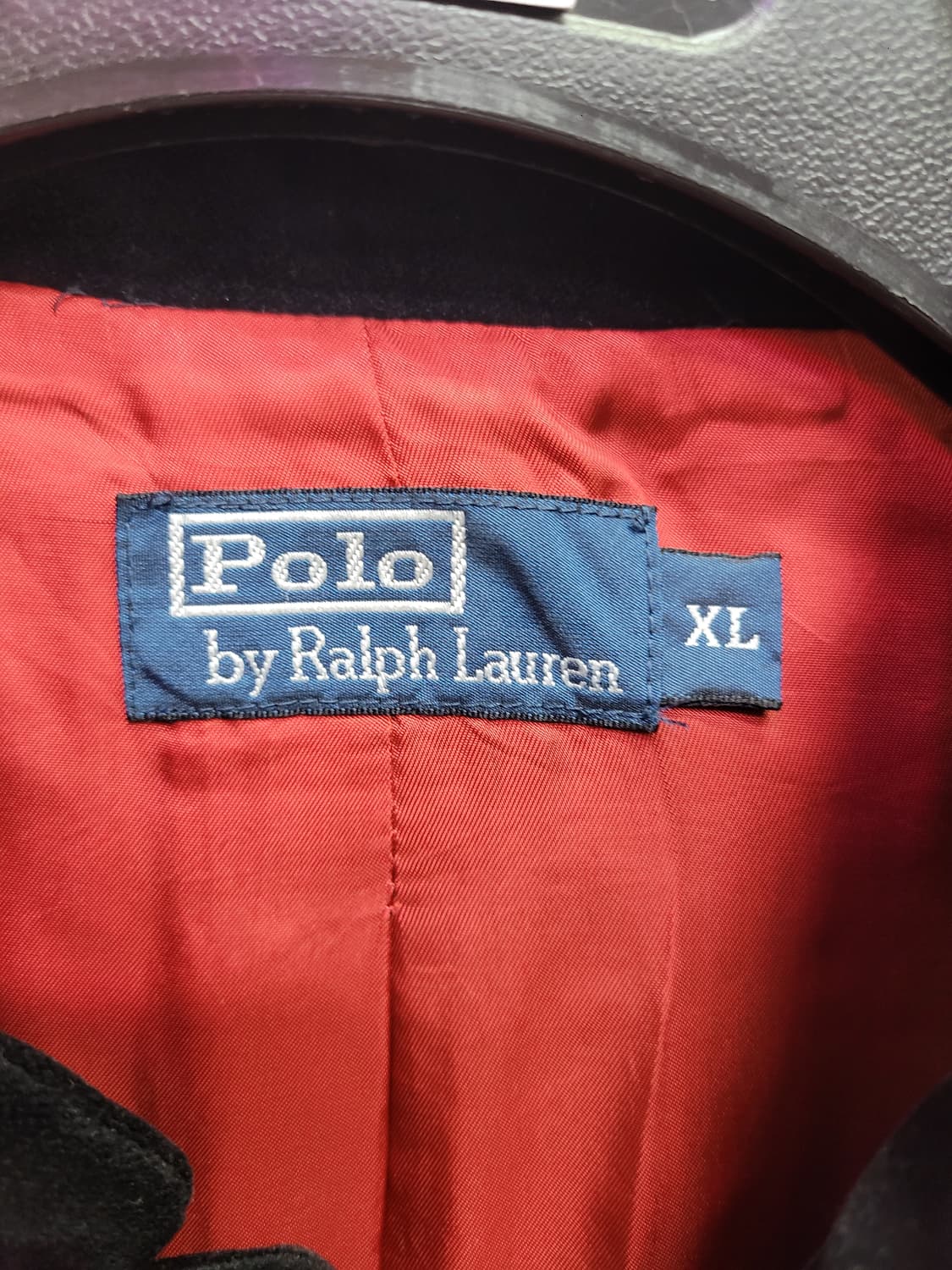 Polo 폴로 랄프로렌 블랙 벨벳 자켓 XL 상품이미지3