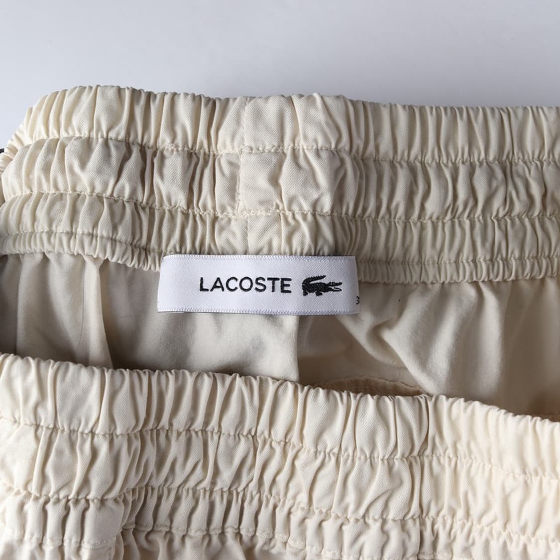 라코스테 크림 아이보리 밴딩 조거 팬츠 상품이미지6