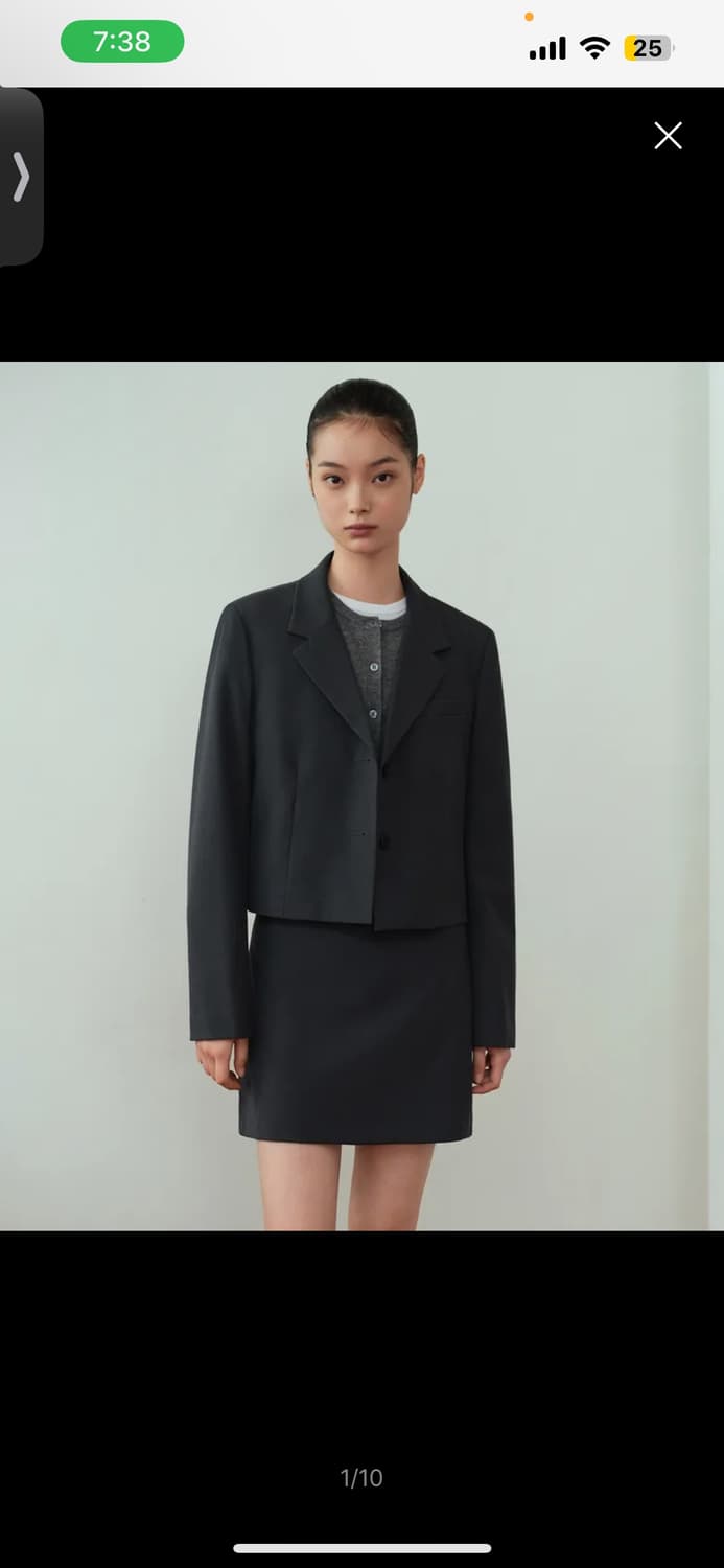 무탠다드 크롭 자켓 셋업  상품이미지2