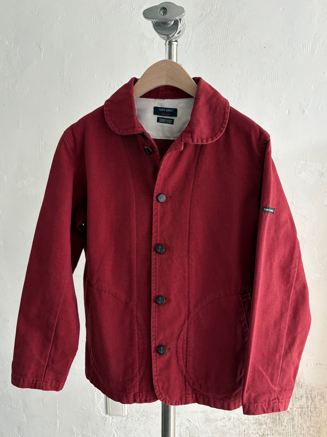 Saint James 세인트 제임스 딥레드 컬러 코튼 자켓  상품이미지1