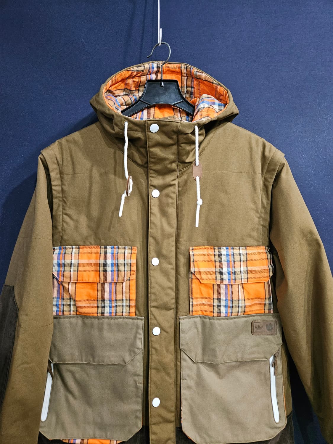 아디다스 글루바인 콜라보 카키배색 남성 110~115 야상점퍼 자켓  상품이미지7