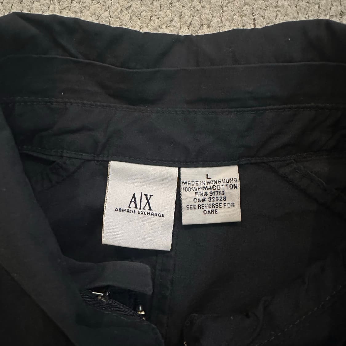 90s 아르마니 익스체인지 셔츠 집업 자켓 상품이미지3