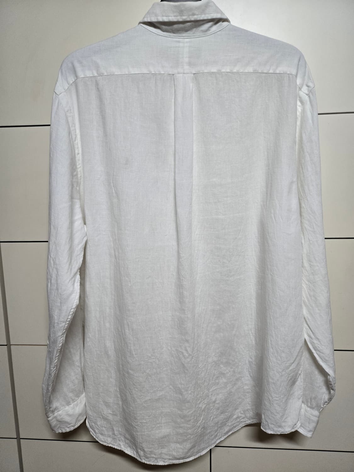 폴로 랄프로렌 신형큐알택 린넨 화이트 셔츠(XL사이즈) 상품이미지6